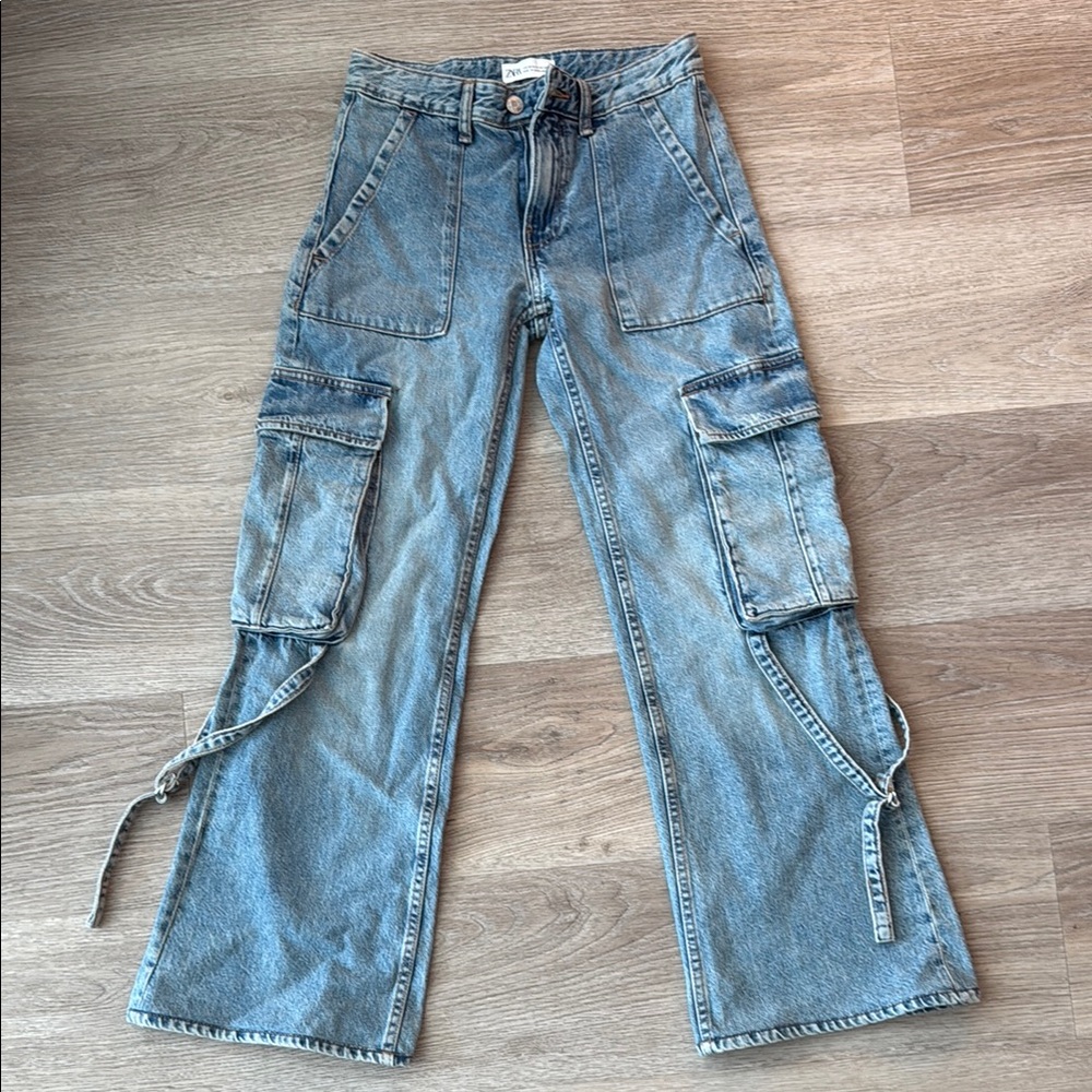 Denim Cargo Jeans - Picture 4 of 4